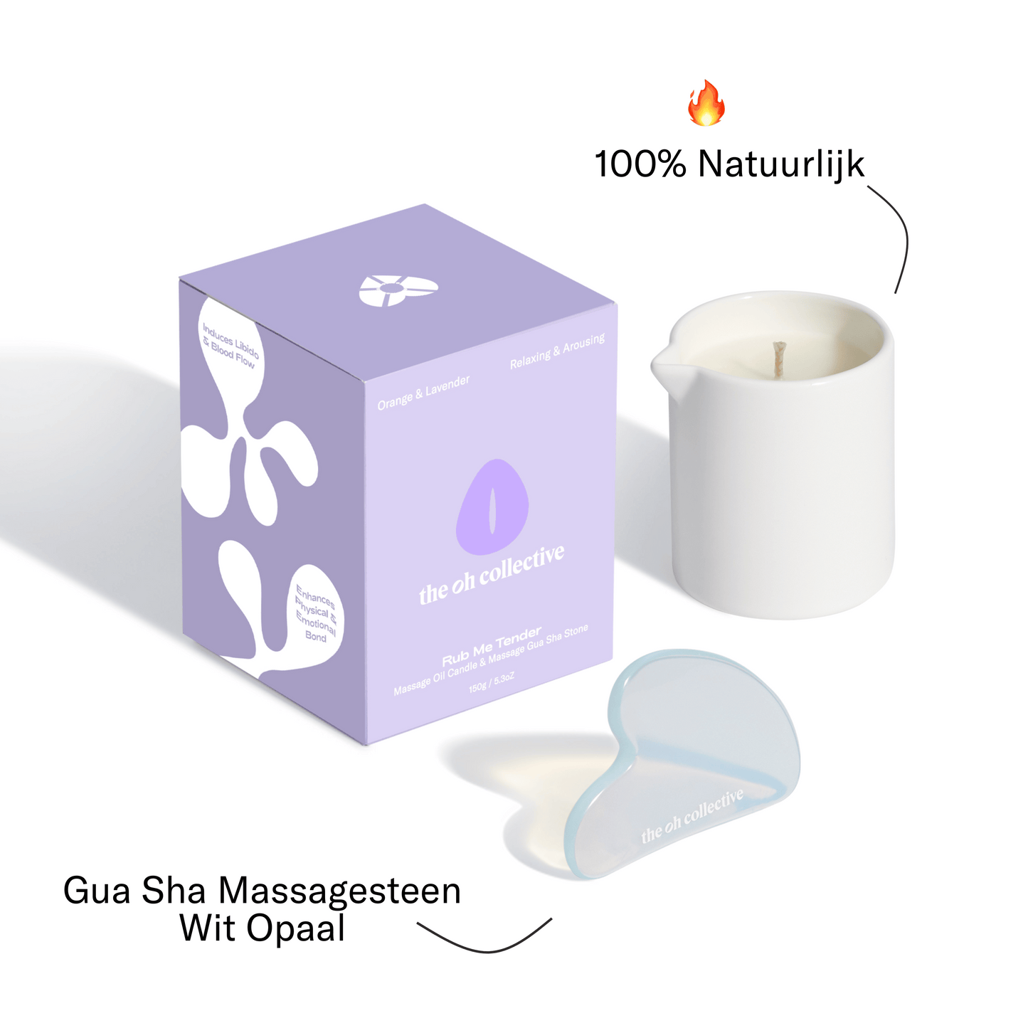 Massagekaars met Gua Sha