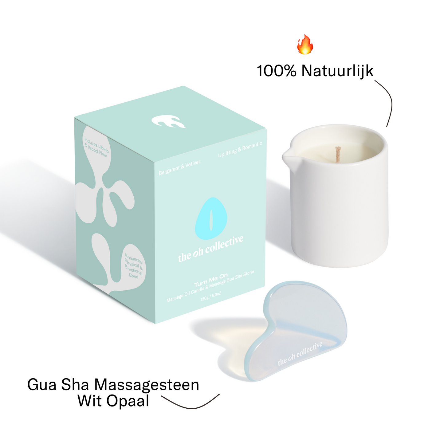 Massagekaars met Gua Sha