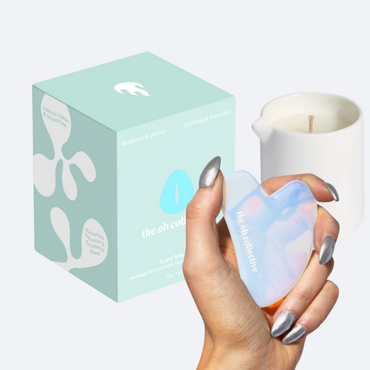 Massagekaars met Gua Sha